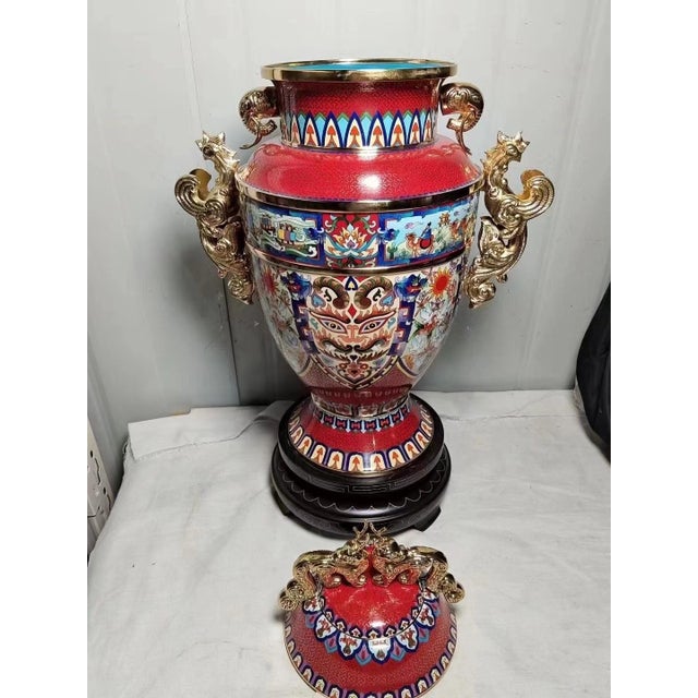 Dimensions: Height 53 cm (20.9") x Width 32 cm (12.6") Mouth Diameter 16.3 cm (6.4") x Base Diameter 17.5 cm (6.9")...