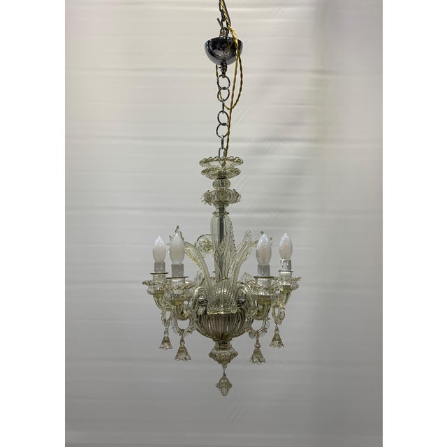 1960s Chandelier attributed to Galliano Ferro of Murano, Italy, 1950 For Sale - Image 5 of 5