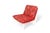 Late 20th Century Pair of Space Age Lounge Chairs in Red Floral Upholstery For Sale - Image 9 of 10