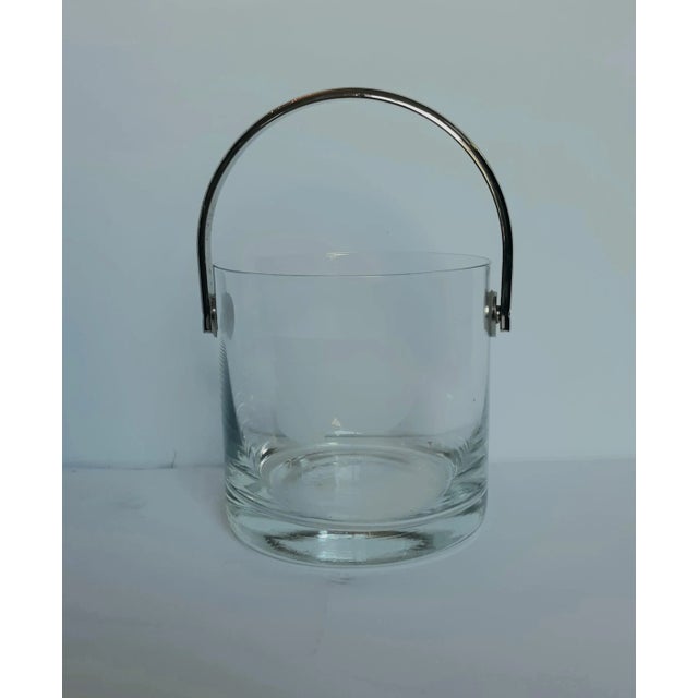 Vintage Ice Bucket With Etching in Glass Philadelphia Flyers For Sale In Los Angeles - Image 6 of 6