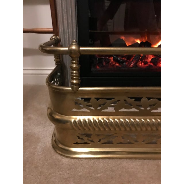 Early 21st Century Antique English Brass Fireplace Surround Chairish