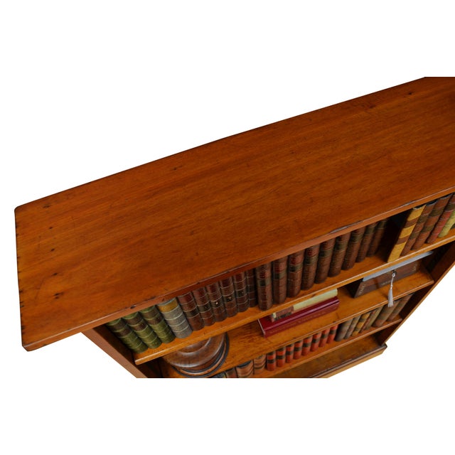 Wood Early 20th Century Mahogany Open Bookcase, 1920s For Sale - Image 7 of 16
