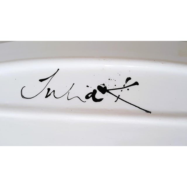 1990s Hand-Made Painted and Glazed Ceramic Bowl from Julia Keramik, 1990s For Sale - Image 5 of 9