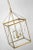 Rossi Medium Lantern in Antique-Burnished Brass with Clear Glass Designer: Julie Neill Canopy: 5.5" Round Mounting: Chain...