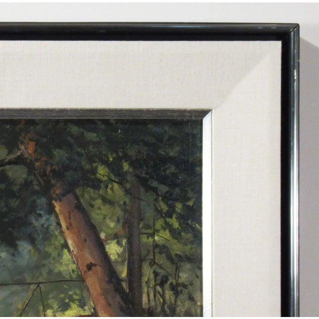 Paint Don Langford, Landscape with Trees, Circa 1970 For Sale - Image 7 of 10