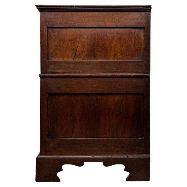 Antique William and Mary Oak Chest of Drawers, 1600s For Sale - Image 10 of 12