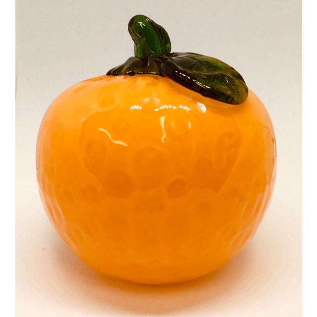 Vintage Murano Glass Orange Fruit Chairish