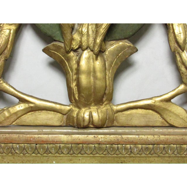 18th Century French Giltwood Marriage Mirror For Sale - Image 12 of 17