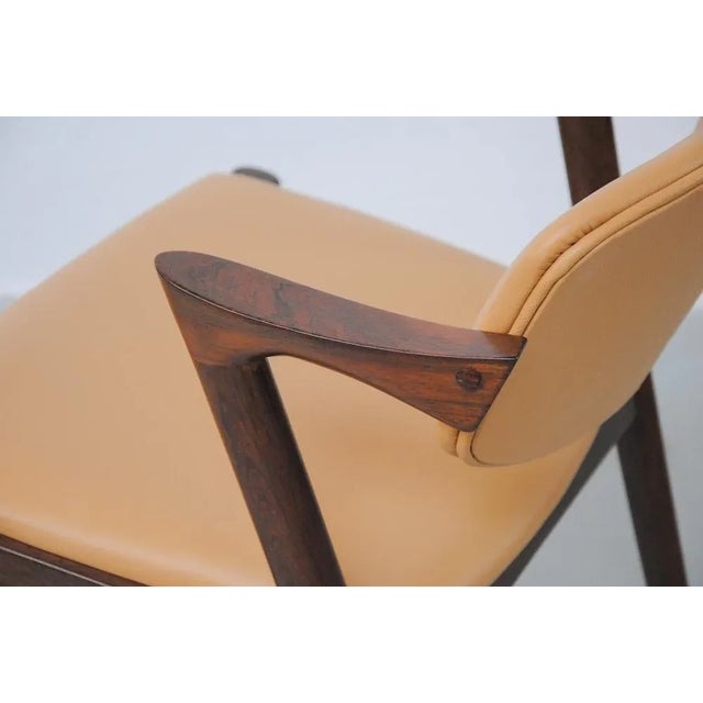 1960s Dining Chairs in Rosewood by Kai Kristiansen for Schou Andersen, 1960s, Set of 12 For Sale - Image 5 of 9