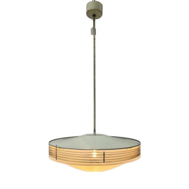 Aluminium and Acrylic Glass Lamp from Stilnovo, 1960s For Sale