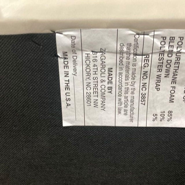 Set of 2 Maiden Home Modern White Armless Lounge Chairs With Wooden Legs For Sale In Phoenix - Image 6 of 6