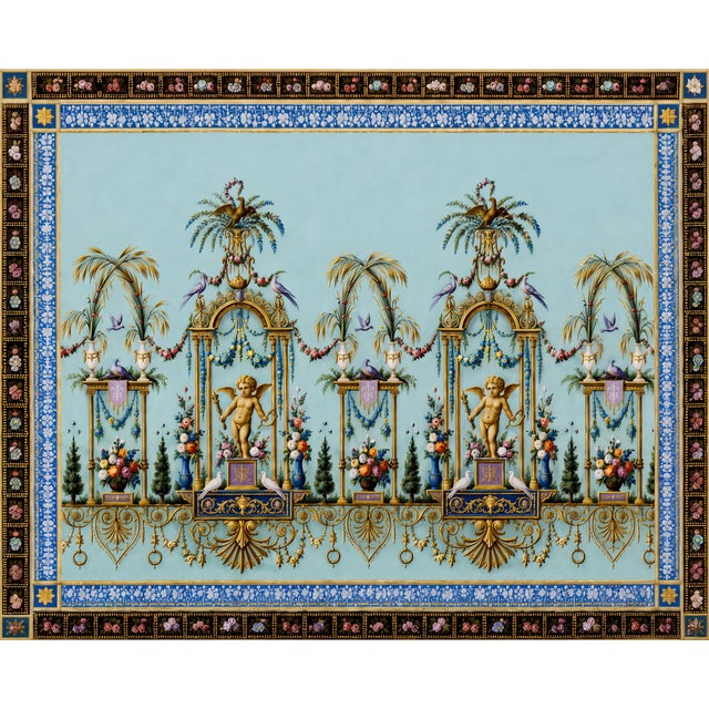 Atelier Aria Lumae Palais De Versailles Arabesque Neoclassical Grand Palace Scale Statement Panel Print For Sale