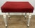 Vintage French Upholstered Ottoman For Sale - Image 9 of 9