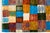 Modern Abstract Baluch Style Wool Rug - Vibrantly Colored Patchwork Checkerboard For Sale - Image 9 of 11