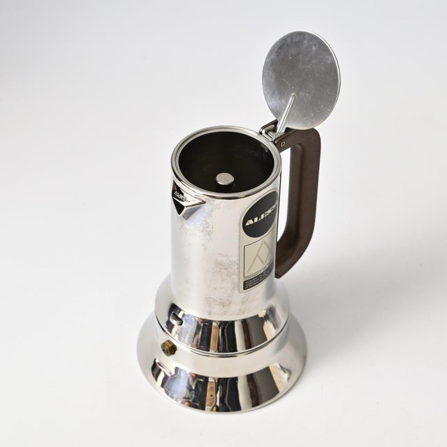 Italian Moka Coffee Maker in Stainless Steel by Richard Sapper for Alessi, 1980s For Sale - Image 11 of 13