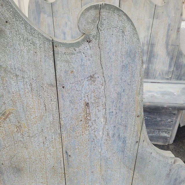 Castle Entrance Benches with Storage Compartments in Painted Wood, 19th Century, Set of 3 For Sale - Image 11 of 18