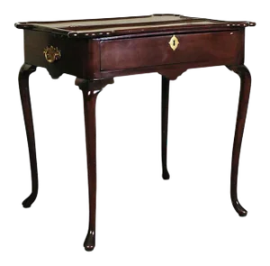 18th Century Mahogany Tea Table With Drawer