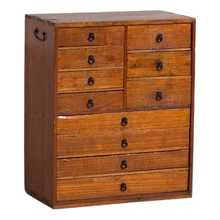 Antique Japanese Edo Tansu Ko-Dansu Chest For Sale