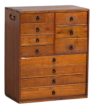 Antique Japanese Edo Tansu Ko-Dansu Chest