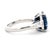 Contemporary Alexander Beverly Hills Gia 8.23ct Emerald Cut Ceylon Sapphire Three-Stone Ring, Size 6 For Sale - Image 3 of 4