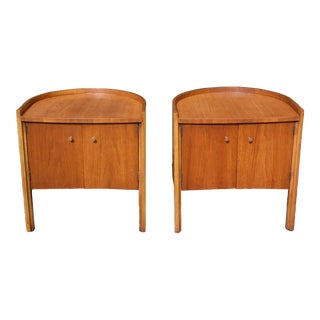 Vintage Pair Mid Century Modern Drexel Design for Living Nightstands End Tables For Sale