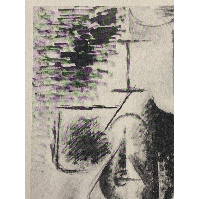 Pablo Picasso Pablo Picasso "Man With Pipe" Original 1946 Lithograph For Sale - Image 4 of 12