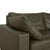Olive Green Leather Claro Two-Seater Sofa with Manual and Electric Function from FSM For Sale - Image 5 of 15