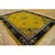 1920s Antique Gold Background Floral Art Deco Knotted Wool Chinese Peking Rug For Sale - Image 11 of 12