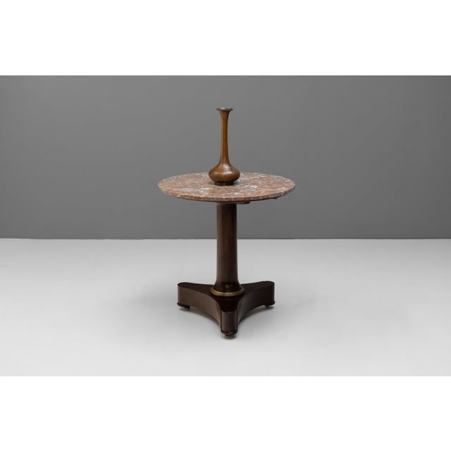 Gueridon Table with Marble Top, 1870 For Sale - Image 3 of 7