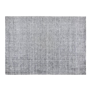 Indian Modern Hand Knotted Wool/Bamboo Rug, 4'x6' For Sale