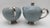 Mid 20th Century Vintage Flintridge China California Blue W Platinum Borders Lidded Sugar Bowl & Creamer For Sale - Image 5 of 8