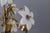 Hollywood Regency Style White Murano Glass Flower and Metal Chandelier, 1980s For Sale - Image 15 of 18