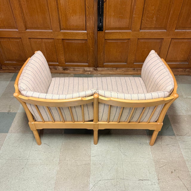 Mid 20th Century Danish Spoke-Back Sofa Set For Sale - Image 9 of 11