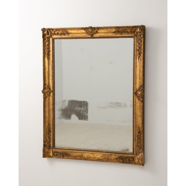19th Century France Gold Wood Mirror For Sale In Greensboro - Image 6 of 9