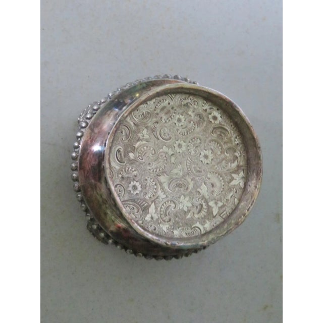 Victorian Silverplate Enameled Center Bowl For Sale In Philadelphia - Image 6 of 7
