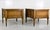 Mid Century Transitional Curve Front Burlwood Nightstands by Weiman - a Pair For Sale - Image 10 of 12
