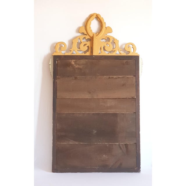 Gold Louis XVI Style Gilt Mirror, 1950 For Sale - Image 8 of 11