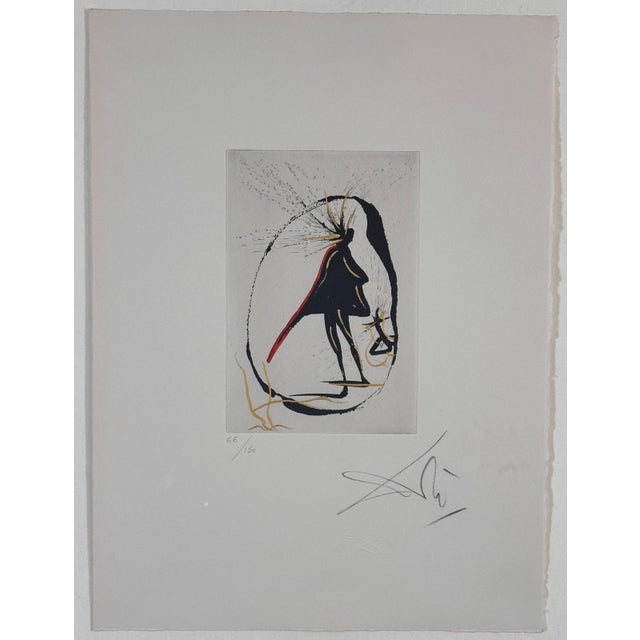 ARTIST: Salvador Dali TITLE: Faust Vignettes Mephisto (Le Cercle Magique) MEDIUM: Etching SIGNED: Hand Signed PUBLISHER:...