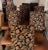 Wood Set of 8 Dining Chairs – Leather Seats, Tapestry Backs, Nailhead Detail For Sale - Image 7 of 12