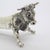Vintage Italian Handmade Sterling Silver 925 Bull Shaped Spoon Rest, 1970s For Sale - Image 3 of 11
