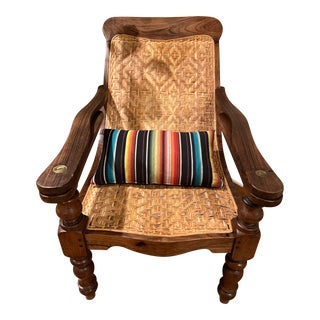 Antique Early 20th Century Plantation Chair in Rosewood For Sale