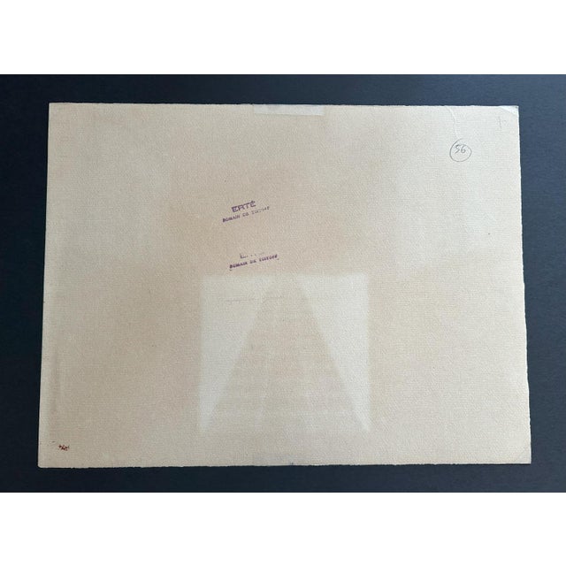 Paper Erté, Theatrical Scenography, 1930s, Tempera, Cardboard For Sale - Image 7 of 10