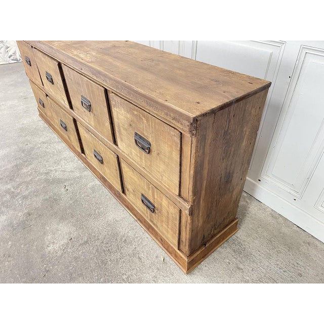1920s Vintage Eight-Drawer Workshop Cabinet, 1920s For Sale - Image 5 of 12