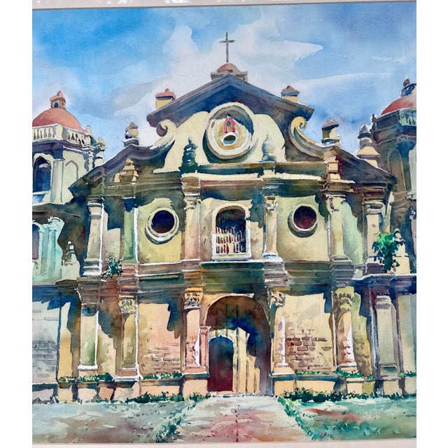 1993 San Vicente Watercolor Painting For Sale - Image 4 of 9