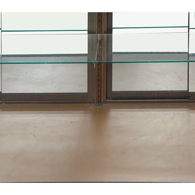 Vintage Glass Top Shelves Storage Display Showcase Cabinet For Sale - Image 17 of 17