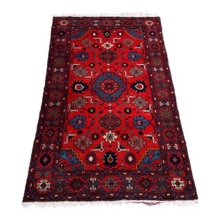 Vintage Caucasian Shirvan Tribal Rug For Sale