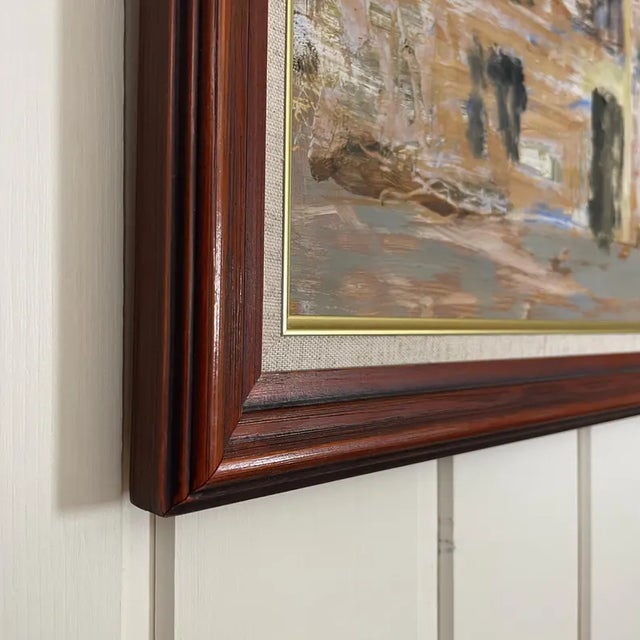 1963 Mid Century Swedish Modernist Oil Painting by Vidar Bäckman For Sale - Image 11 of 14