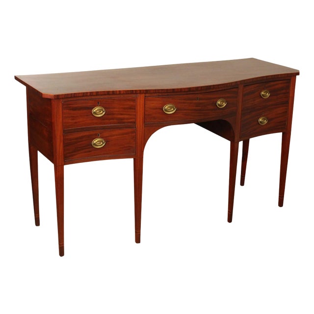 Antique American Hepplewhite Mahogany Sideboard For Sale