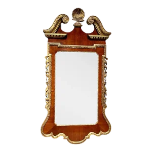 19th Century Walnut and Gilt Philadelphia Chippendale Mirror