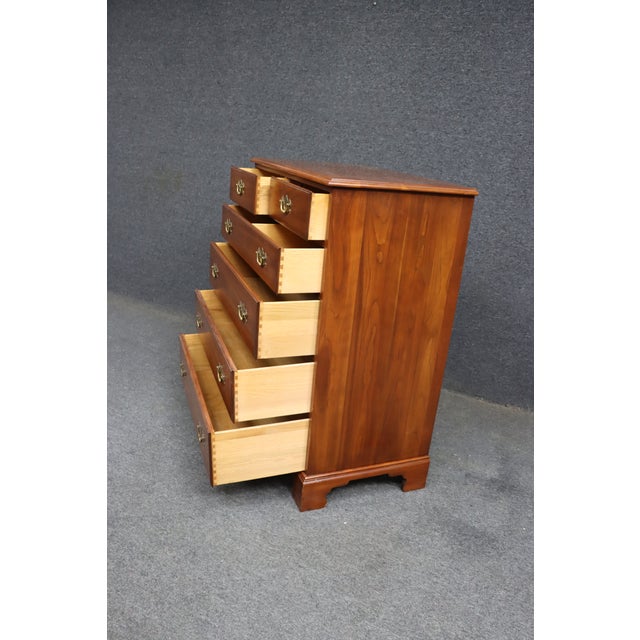 Henkel Harris Wild Black Cherry Highboy Chest For Sale - Image 10 of 12